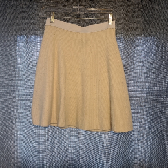Adrienne Vittadini Wool Ivory Mini Skirt - Picture 6 of 6